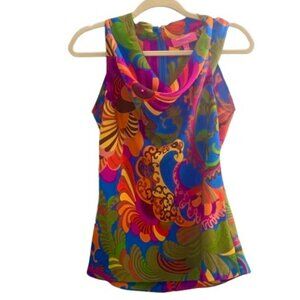 Trina Turk | Banana Republic 100% Silk Sleeveless Blouse